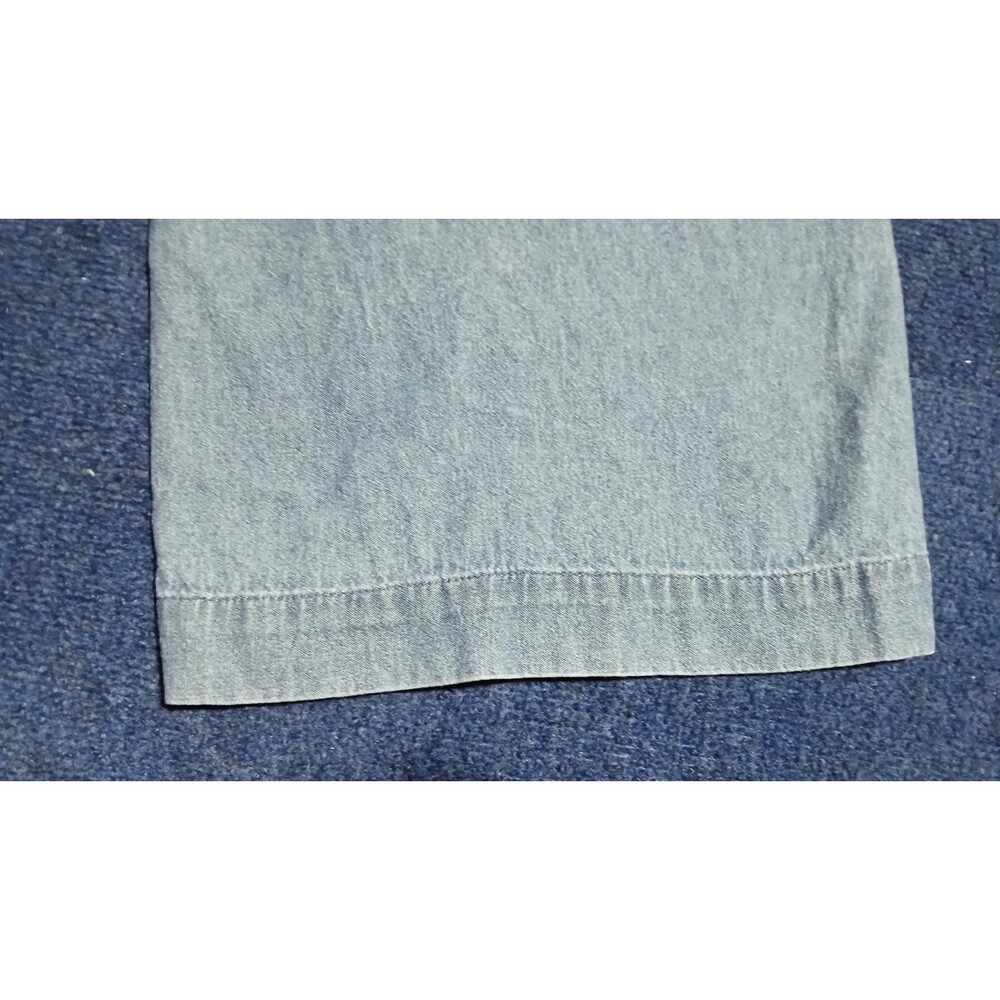 American Eagle Wide Leg Blue Jeans Button fly Size 00 - Picture 8 of 13